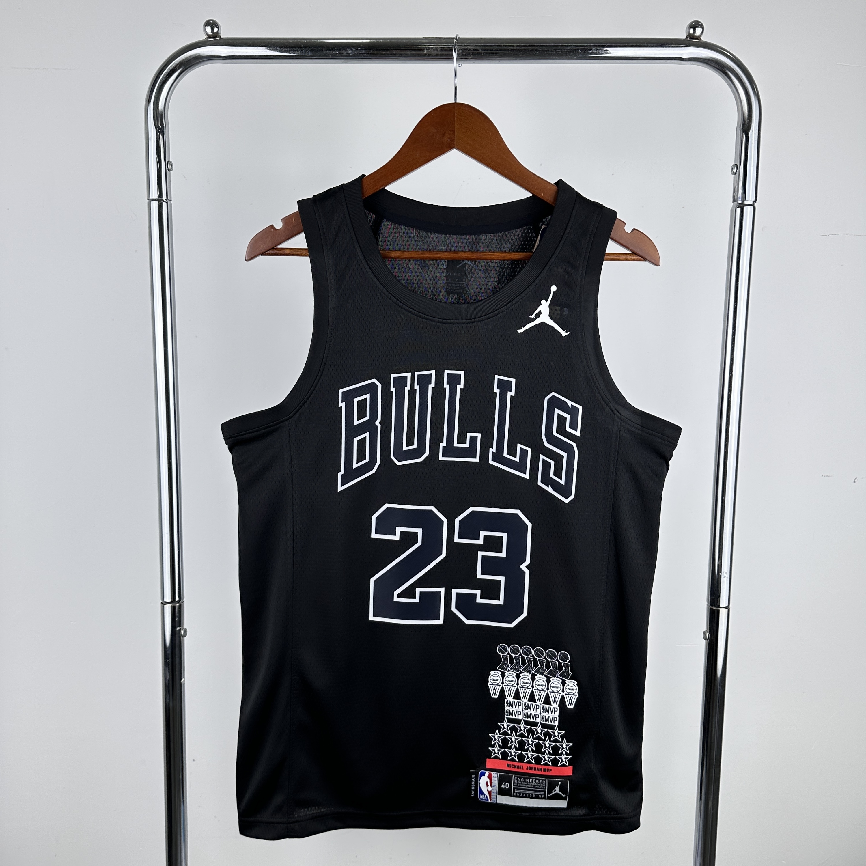 Men Chicago Bulls #23 Jordan Black Glory edition NBA 2024 Jersey